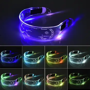 

7 Colors LED Glasses Party Luminous Glasses Light Up Glasses Rave Costume Party Decor DJ SunGlasses Halloween Decoration Gift