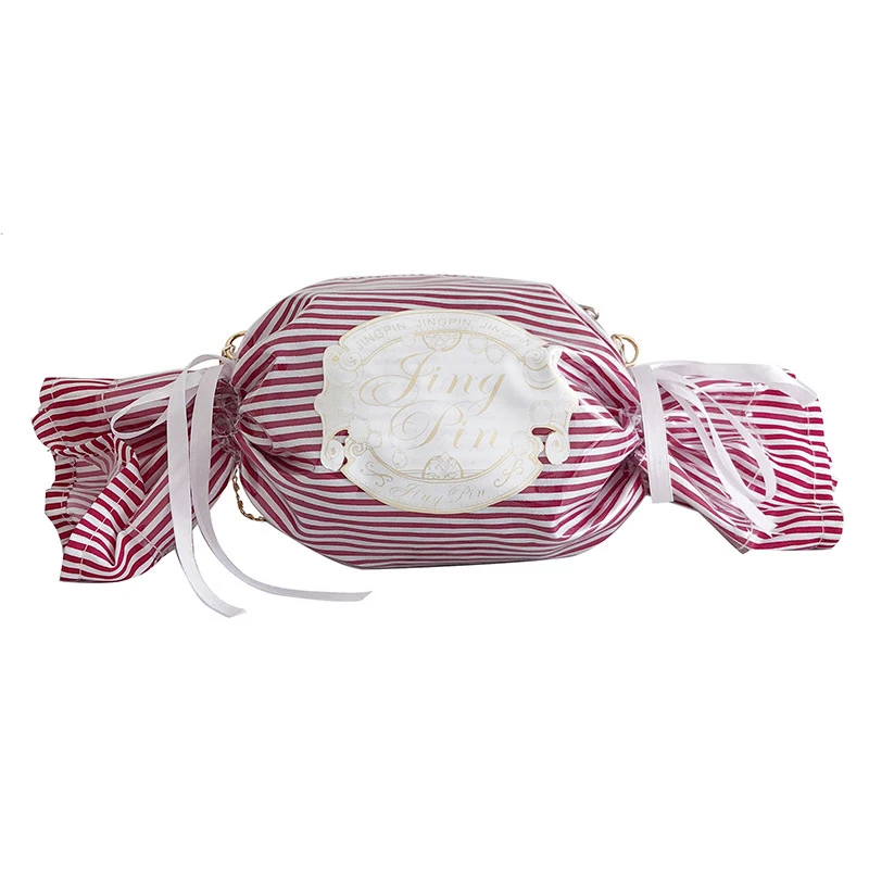 New Candy Shape Handbag Personalized Satchel Girls Sweet Chain Crossbody Bag Shoulder Bag Ladies Pvc Party Clutch Bag Purses