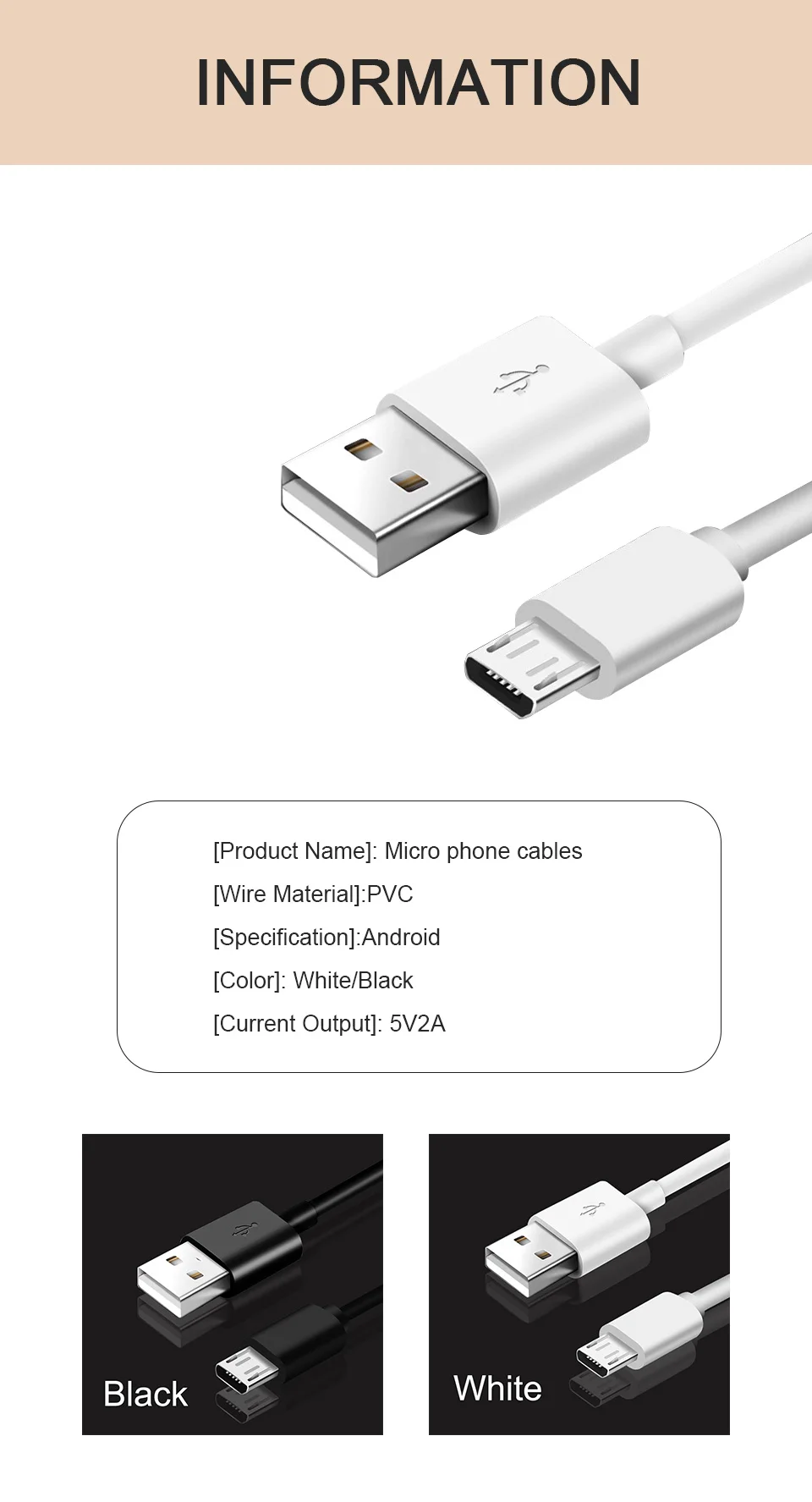 Micro USB кабель Android 0,25 м 0,5 м 1 м 1,5 м 2 м 3 м Microusb кабель для передачи данных 5V2A Быстрая зарядка провода для мобильных телефонов Кабели