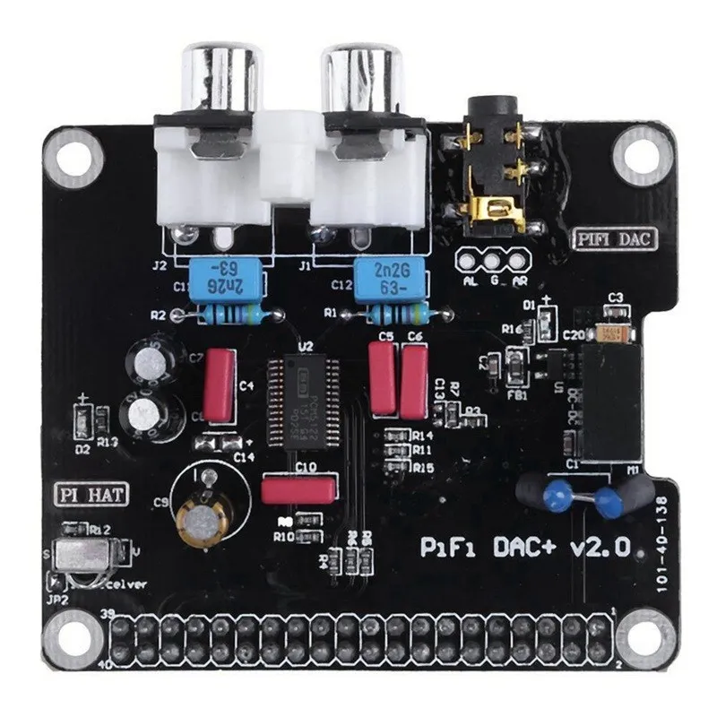 Placa de Expansão Raspberry pi 4b I2s Hifi Dac Placa de Som Digital Transmissão de Música Base Giratória com Capa de Acrílico Acessórios p/ quadro de demonstração - Imagem 2