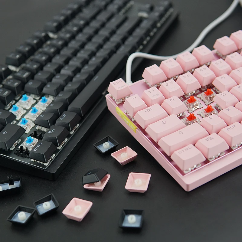 Motospeed K82 USB Gaming Blue/Red Swich Mechanical Keyboard 87 Keys 14 RGB LED Backlight All-key Anti-ghost For PUBG/FPS gamer