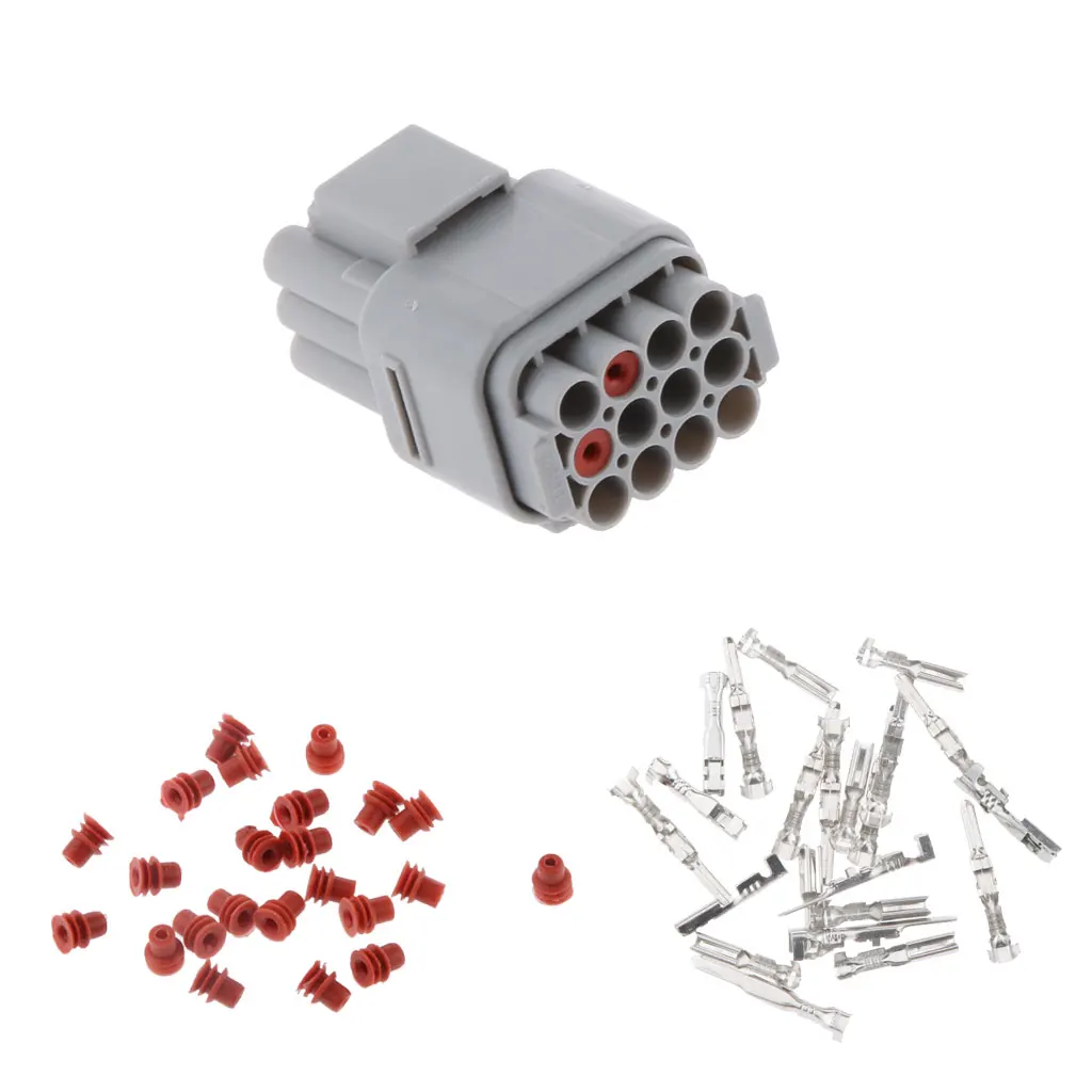 12 Pin Super Seal Wiring Electrical Connector Kit Fits For Car Truck