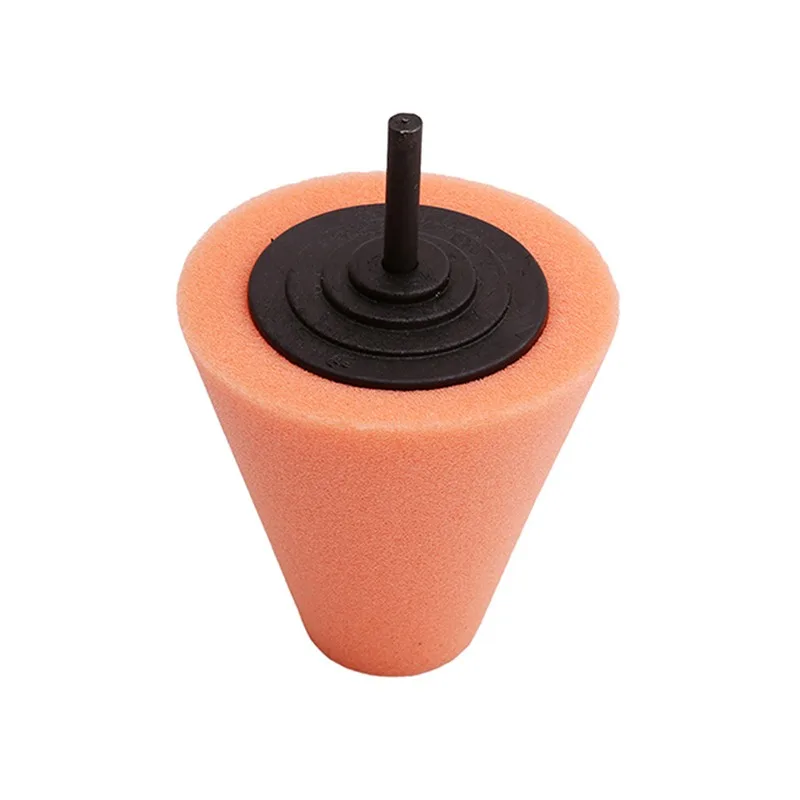 Auto Wheel Polishing Sponge Used for Electric Drill 3inch/ 4inch Burnishing Ball Polishing Cone Car Hub Buffing Sponge