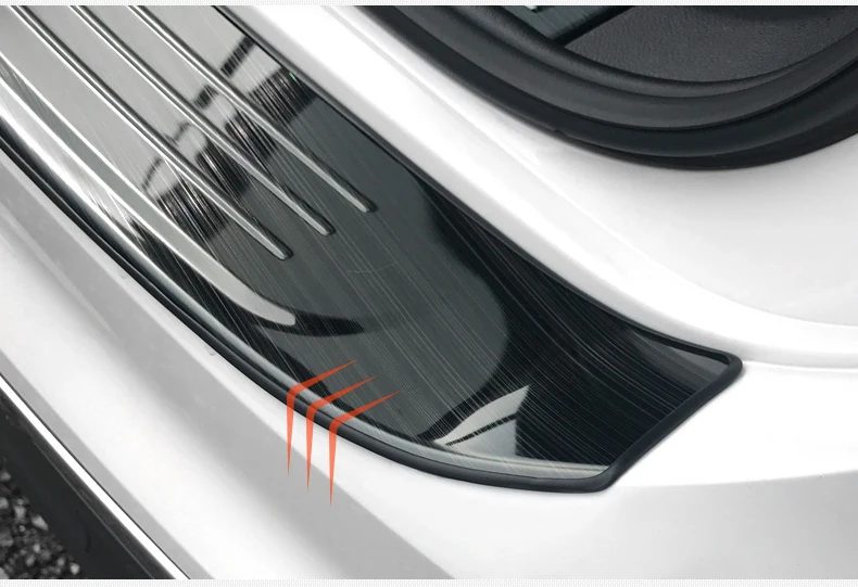 For Tiguan Second Generation Car Rear Trunk Guards Cover Trim Car Rear Bumper Trunk Guards Cover Fitting