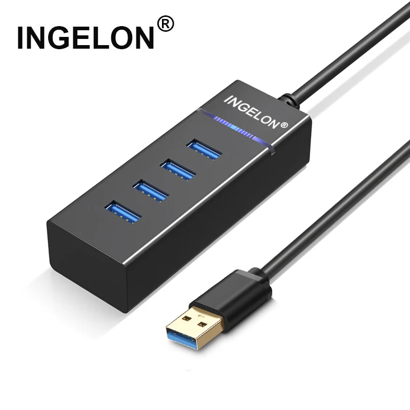 Концентратор USB 3 0 адаптер 4 порта сплиттер 30 см кабель для PS4/PS4 Slim/Ps4