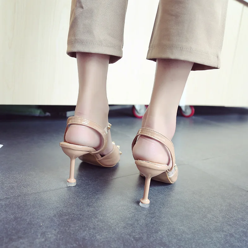Г.; primavera y verano Zapatos Sandalias; пикантные босоножки; прозрачные босоножки; туфли на высоком каблуке