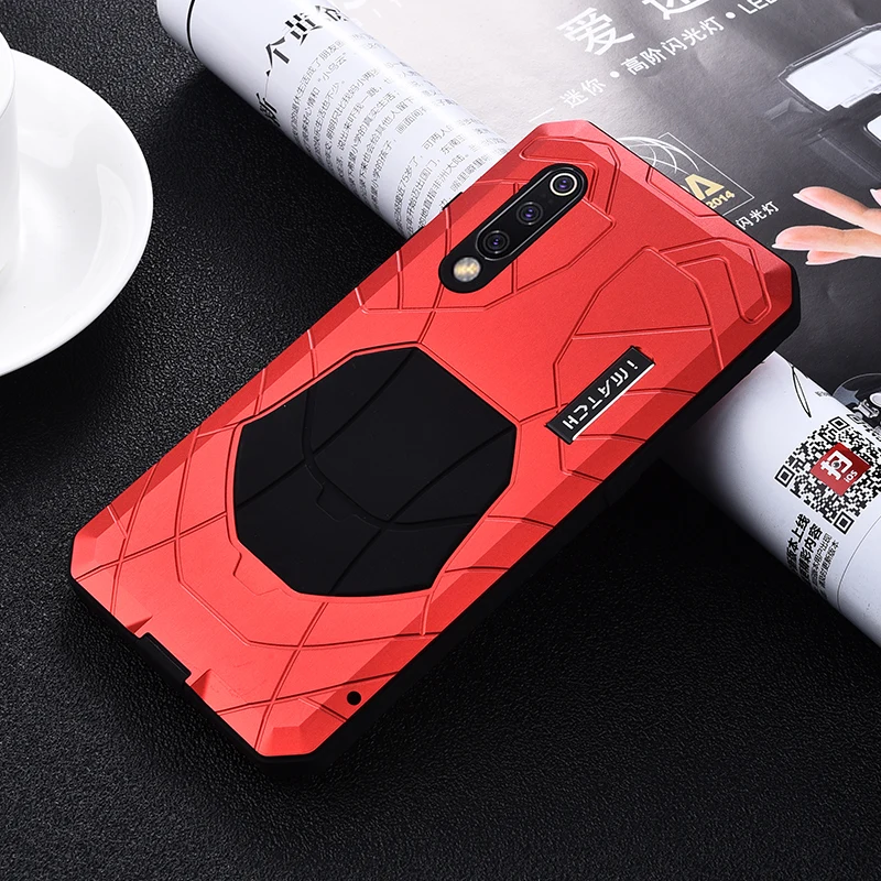 Повседневный водонепроницаемый чехол для Xiaomi mi 9 mi 9 ударопрочный сверхмощный резервуар силиконовый и Алюминиевый металлический чехол Чехол для Xiaomi mi 9 чехлов