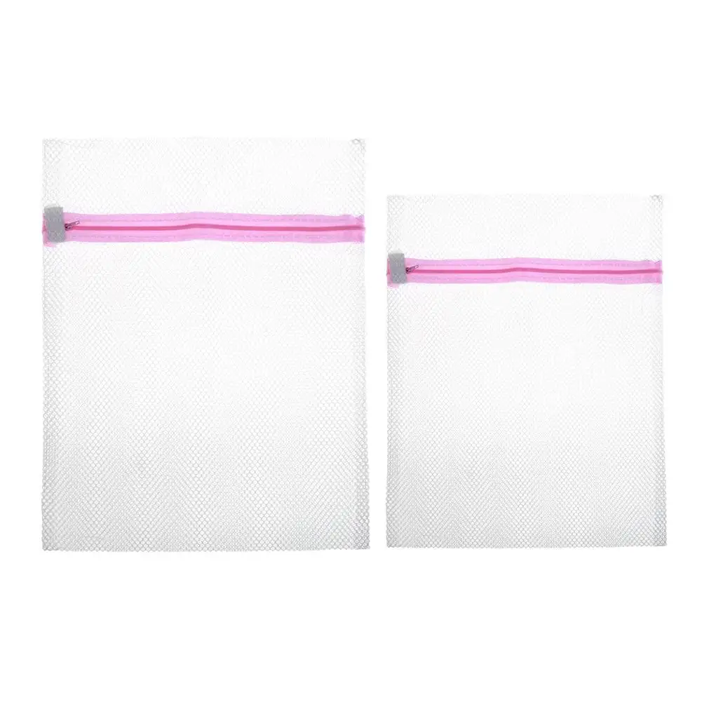 Zipper Mesh Wash Bag Foldable Sock Underwear Washing Machine Protection Net 2