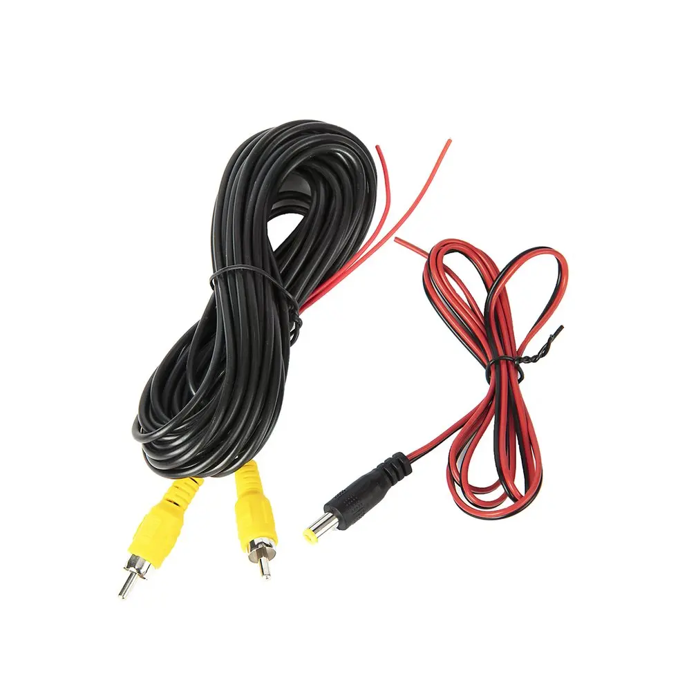 New Reverse Camera Video Cable For Car Rear View Universal Parking 6m Wire Match Multimedia Monitoring With Power | Электроника