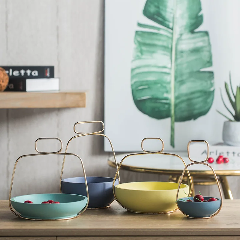 

Modern Minimalist Candy-Colored Fruit Bowl Basket Resin Craft Desktop Soft Loading Decoration Home Crafts Decoration