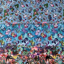 1 ярд мультфильм печати полиэфирный Композитный Ткань для ручной работы стол сделай сам Ткань сумка для багажа швейный материал T776