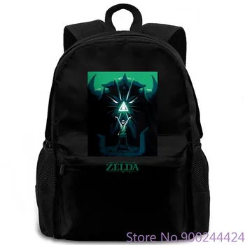 

New Popular THE LEGEND OF ZELDA Ocarina of Time Black women men backpack laptop travel school adult student