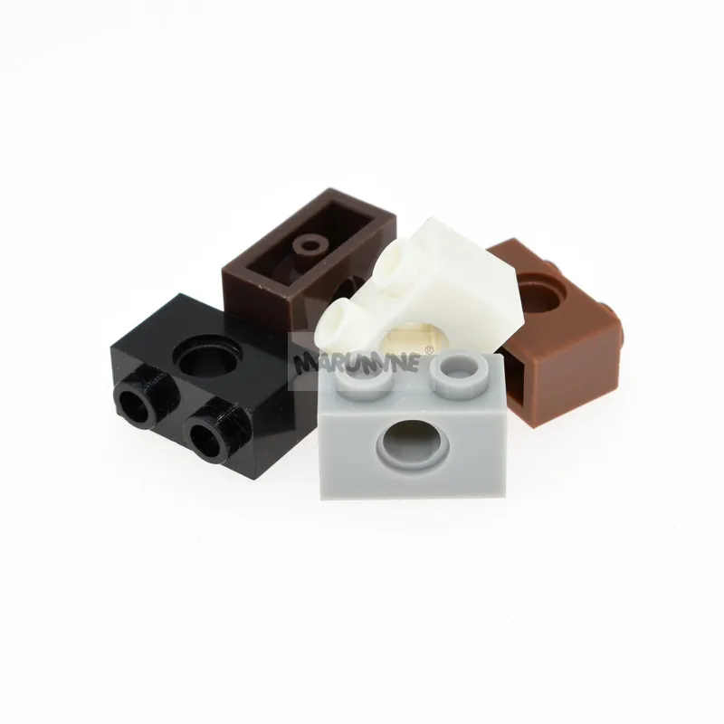 MARUMINE 100 шт. технический кирпич 1x2 с отверстием 3700 пластиковые строительные