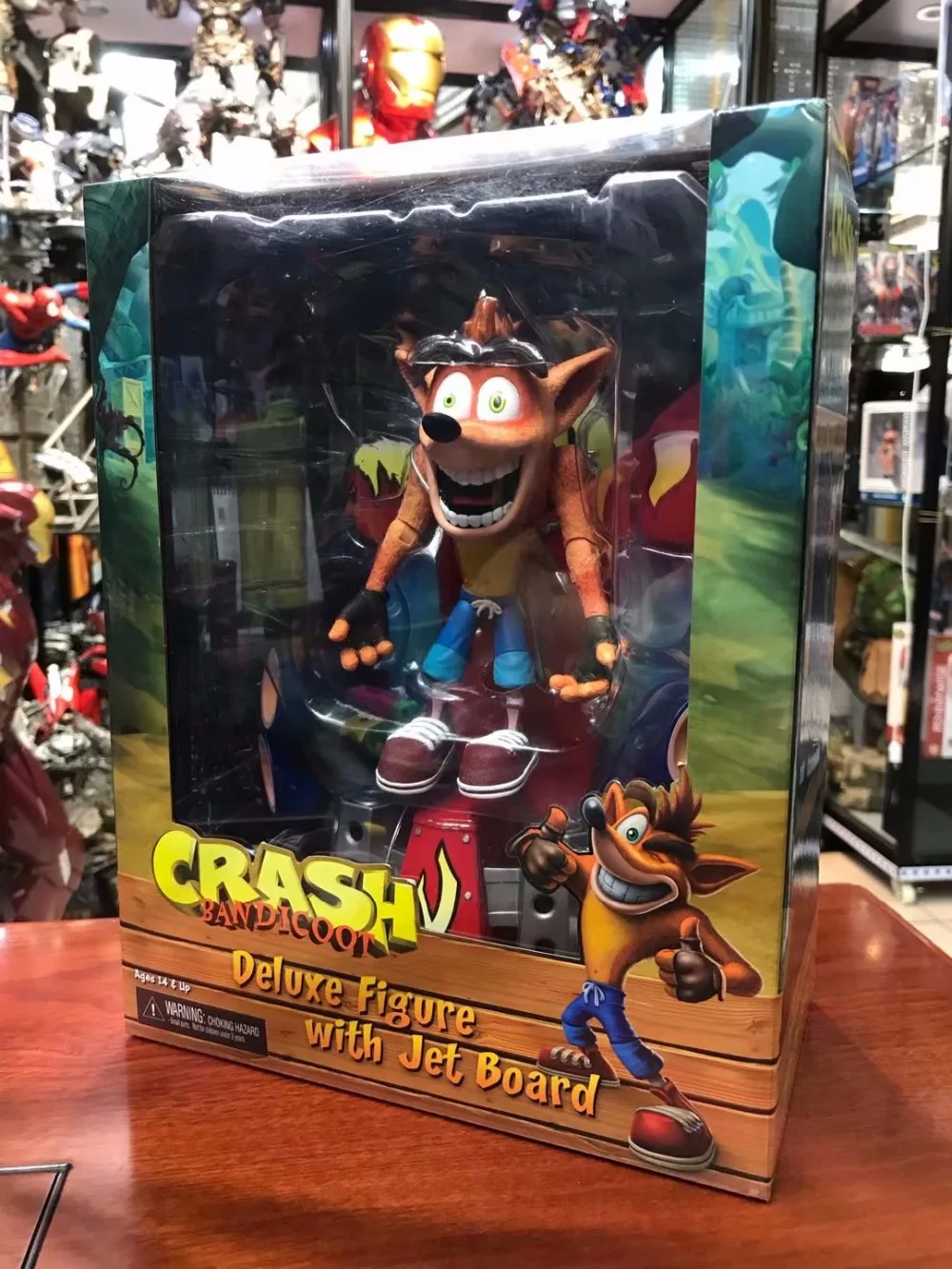 7 дюймов 18 см оригинальная NECA Crash Bandicoot серия Aku маска АКУ экшн игрушечная фигурка-Модель Кукла подарок