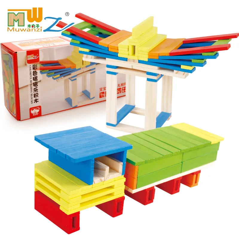 

Versatile Creative-DIY Ride Music Layers High Children Educational Force Toy Assembled Heap Tower Building Blocks