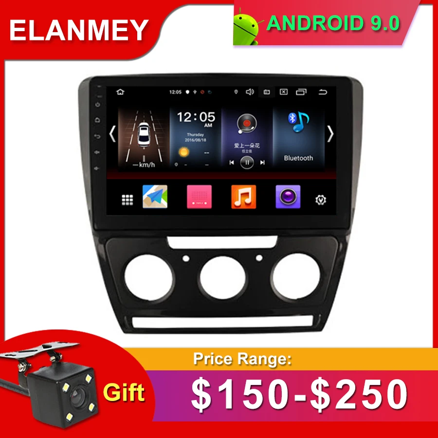 

Gift Camera Car Radio for SKODA SUPERB MT 2010-2014 Android 9.0 GPS Navigation Bluetooth Touch screen Car Audio Stere Multimedia
