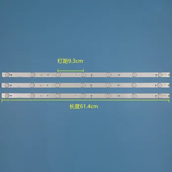 

30pcsTV Illumination For 32PFS6402/12 32PFT4309/60 32PFT5300/60 LED Bar Backlight Strip Line Ruler GJ-2K15 D2P5 D307-V1 V1.1