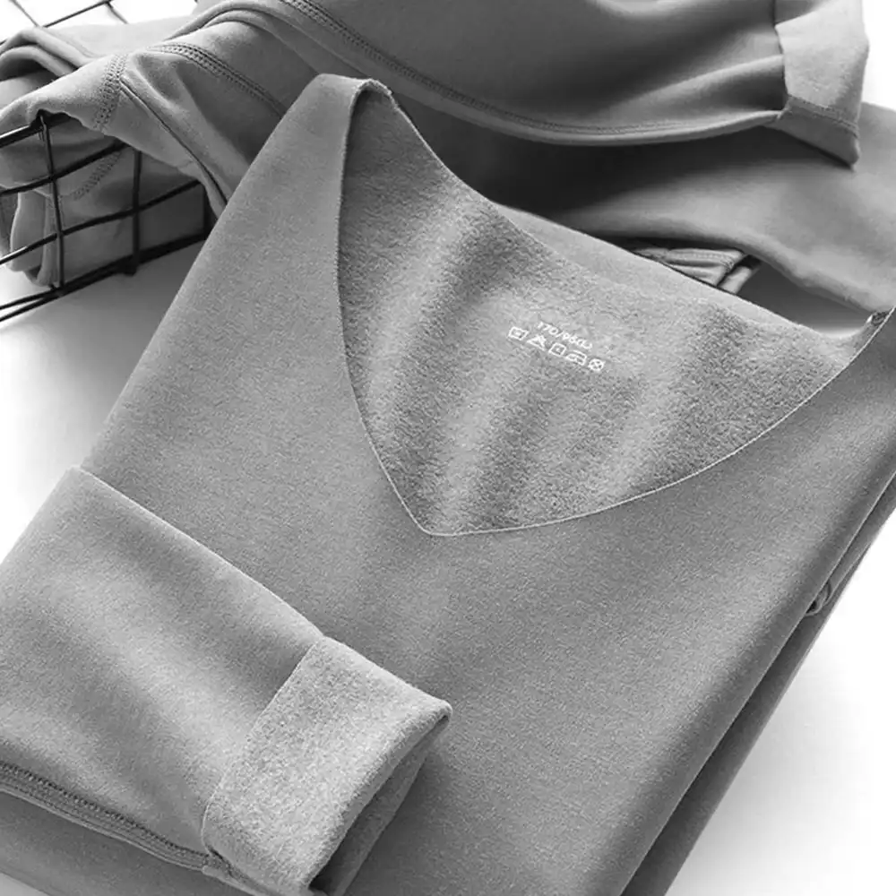 女性の熱下着2ピース セット女性の冬の下着セット男性熱スーツ37 度メンズロングロングジョンズ女性 Long Johns Aliexpress