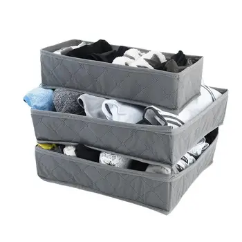 

Underwear Divider Closet Organizer Storage Boxes Bra Ties Socks Container