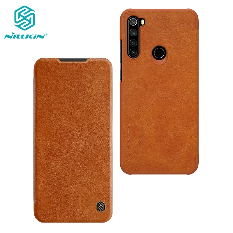 Caes для Xiaomi Redmi Note 8T Note8T Nillkin Qin серия из искусственной кожи флип-чехол для Xiaomi Redmi Note 8T чехол