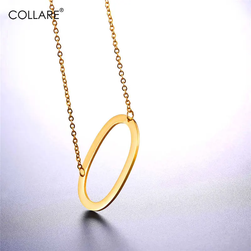 Collare Letter O Choker Necklace Gold 