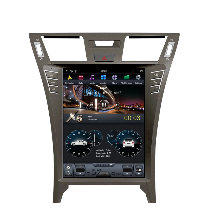 Best NAVITOPIA 12.1inch 4G+64GB Tesla Style Vertical Screen Android 8.1 Car DVD GPS Navigation for Lexus LS460 7