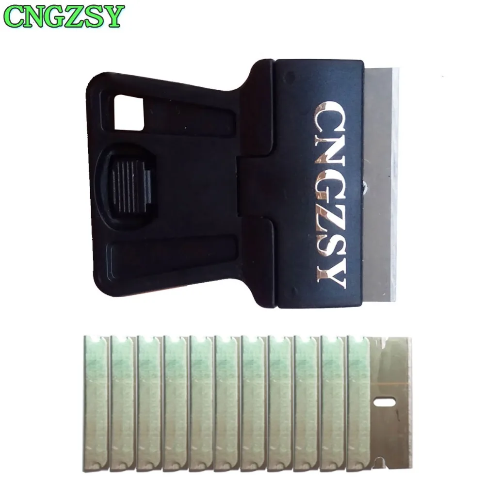 Скребок для автомобильной виниловой пленки мини-бритва с 10 запасными