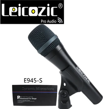 

Leicozic E945S Supercardioid Dynamic Handheld Mic Dynamic Vocal Mic Stage Studio Microphone 945 Wired Wire Mic Sound System