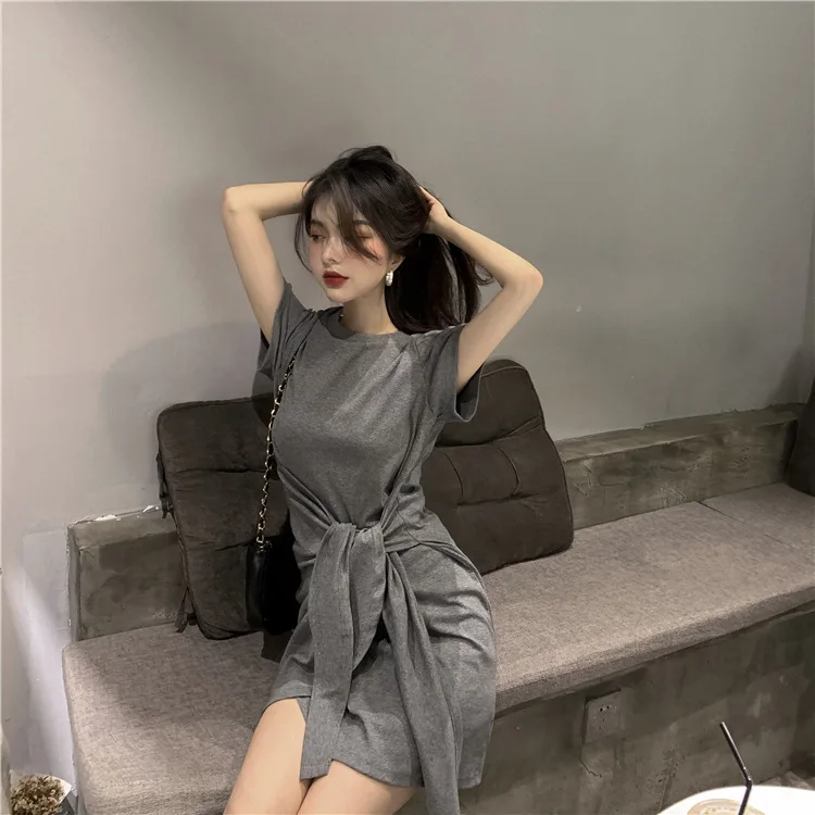 

Quality Inspection Photo Shoot 2019 Korean-style Summer New Style High-waisted Slimming Bandage Cloth Skirt Fairy Mori Series Dr