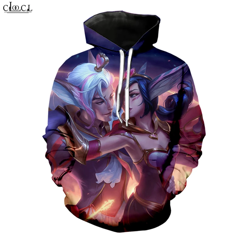 Неоновая Мужская и женская футболка CLOOCL Kda Akali с 3D принтом игровая