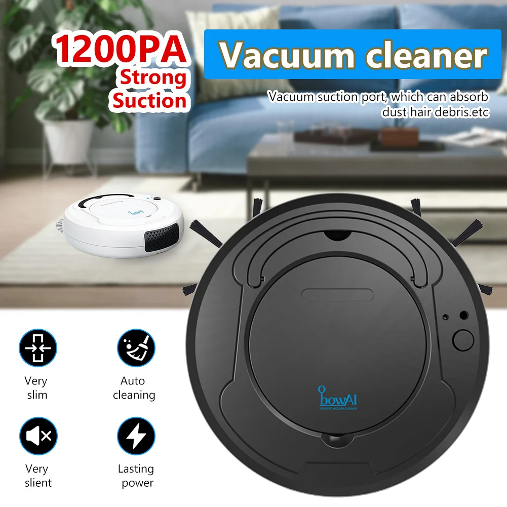 Intelligent Sweeping Robot Machine 3-in-1 Rechargeable Automatic Vacuum Cleaner Smart Home Dust Hair Clean Dry/Wet Floor Cleaner