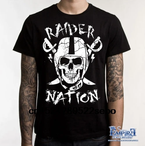 Прямая футболка Raider Nation Мужская Повседневная wo Men | одежда