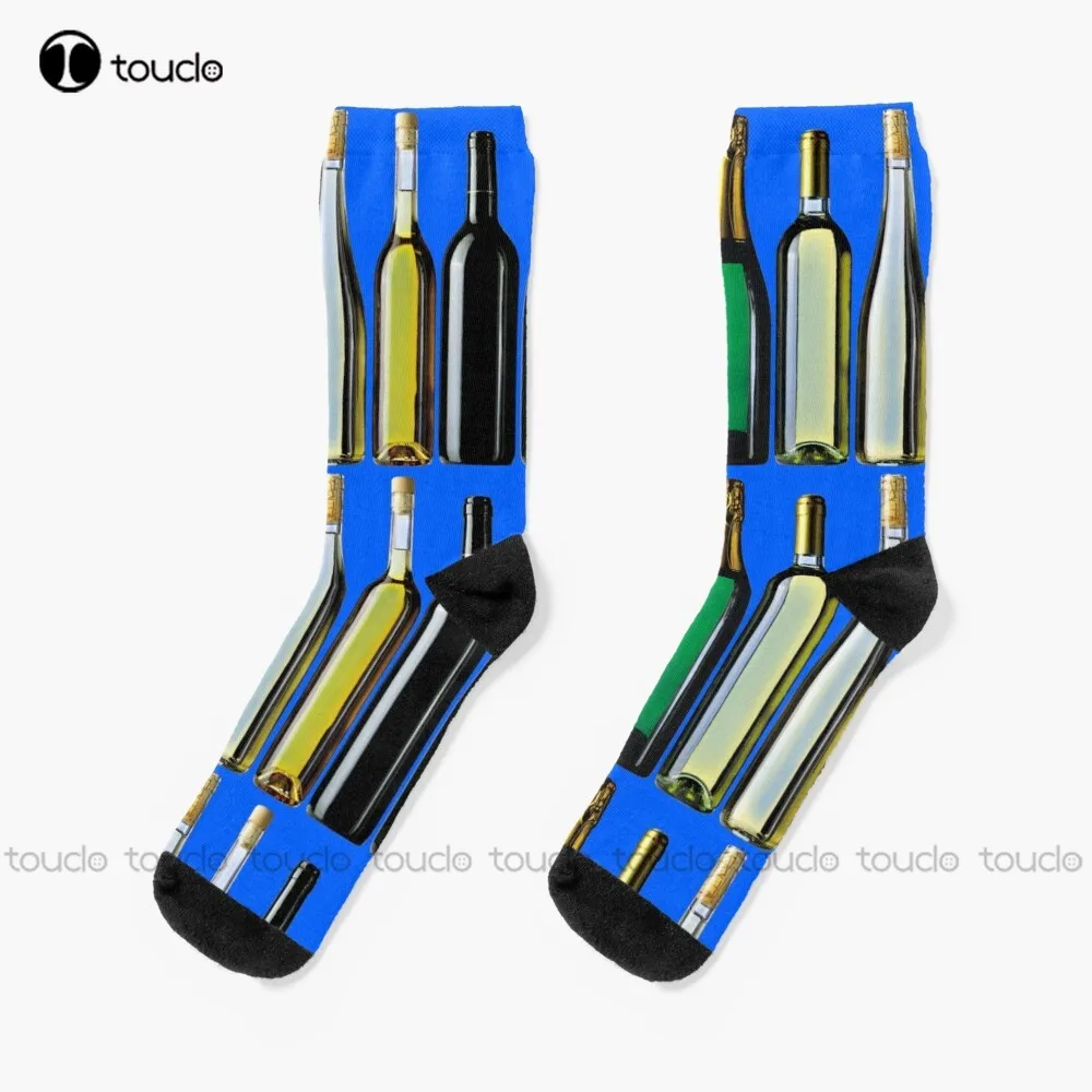 

Wine Bottles Miniskirt Socks Football Socks Youth Boys Unisex Adult Teen Youth Socks Personalized Custom 360° Digital Print