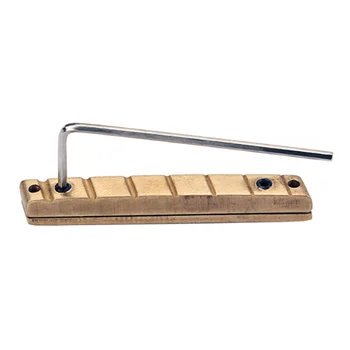 

SEWS-Adjustable Bell Brass Nut Guitar Brass Bridge Nut Acoustic Guitar Replacement Parts
