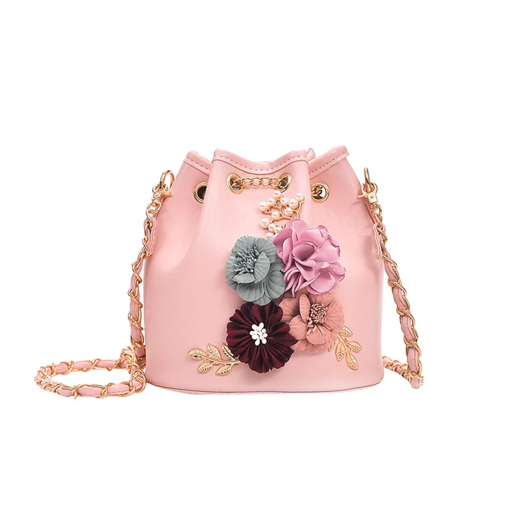 

Women's Bag Sweet Lady Flower Ladies Elegant Bag Bucket Bag Shoulder Diagonal Bag Spring And Summer Popular Wild Bag 0107