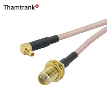 

22pcs/lot SMA female bulkhead to MMCX male right angle RF cable assembly RG316 Pigtail Cable 26cm RF Coaxial Cable