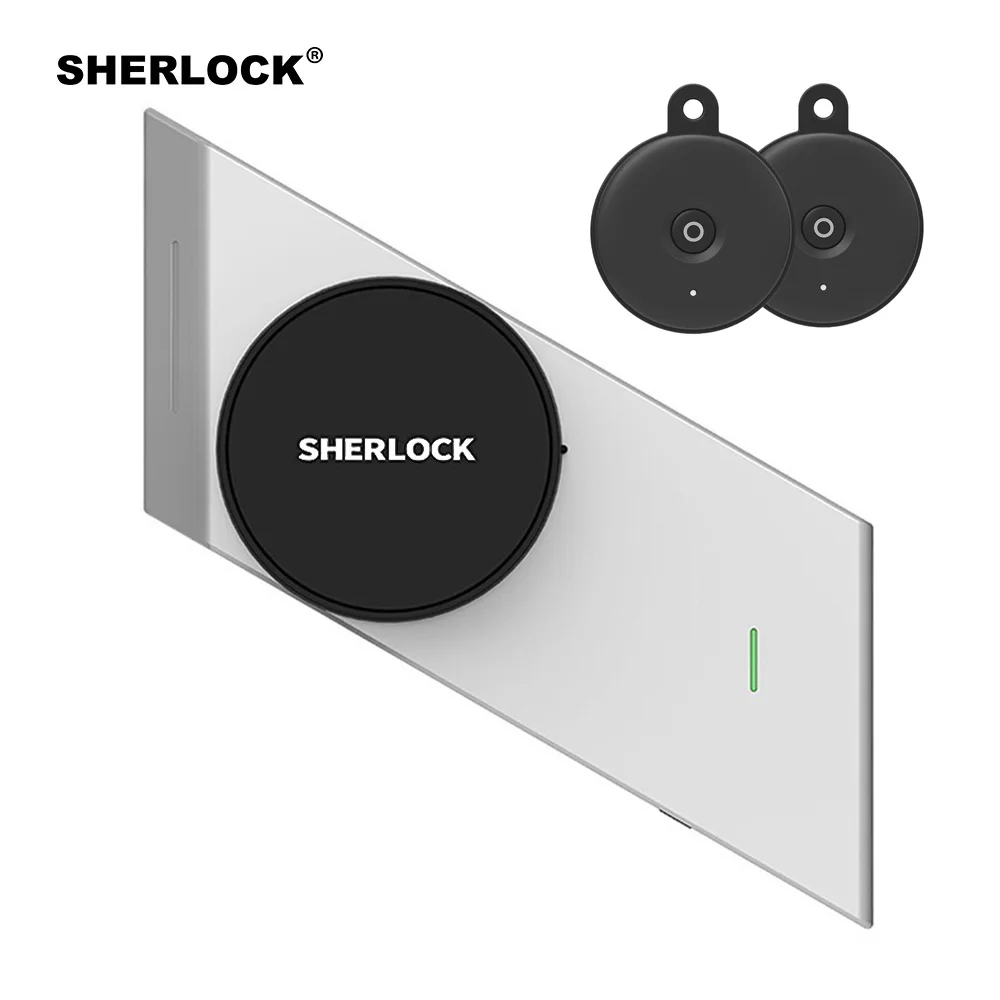  Sherlock Smart Door Lock + 2Pcs Keys Integrated Electronic Lock Wireless Bluetooth Contorl Phone Ap - 4000357931086