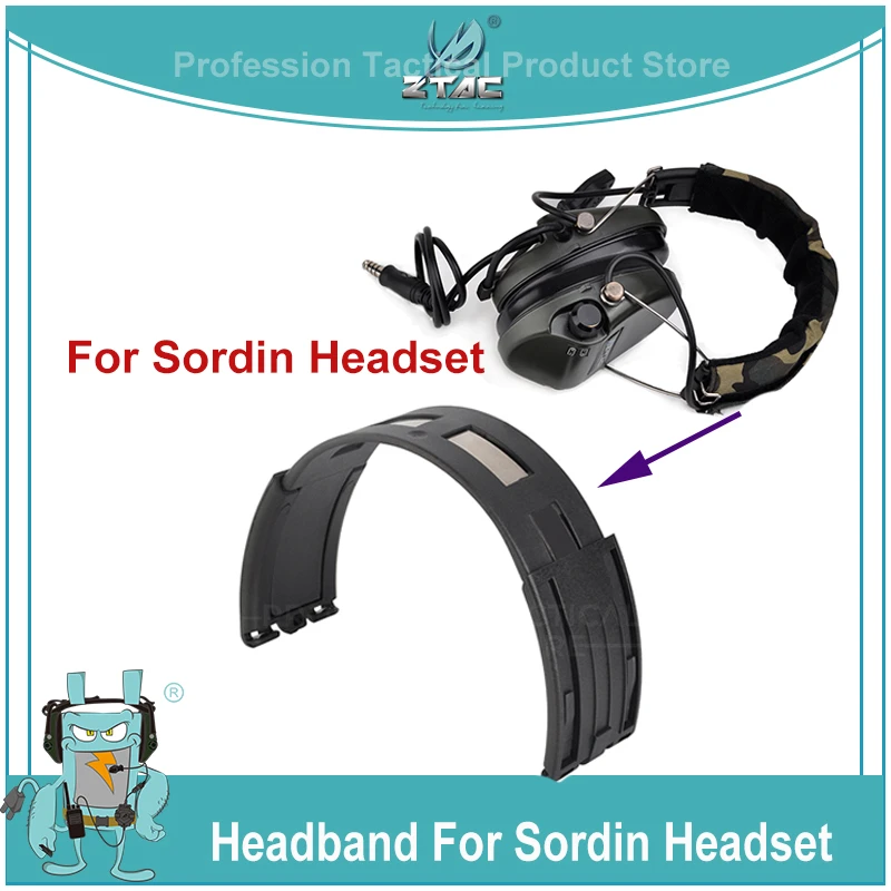 ZTAC Tactcial Headset MSA Sordin Headband For Aviation Headphones