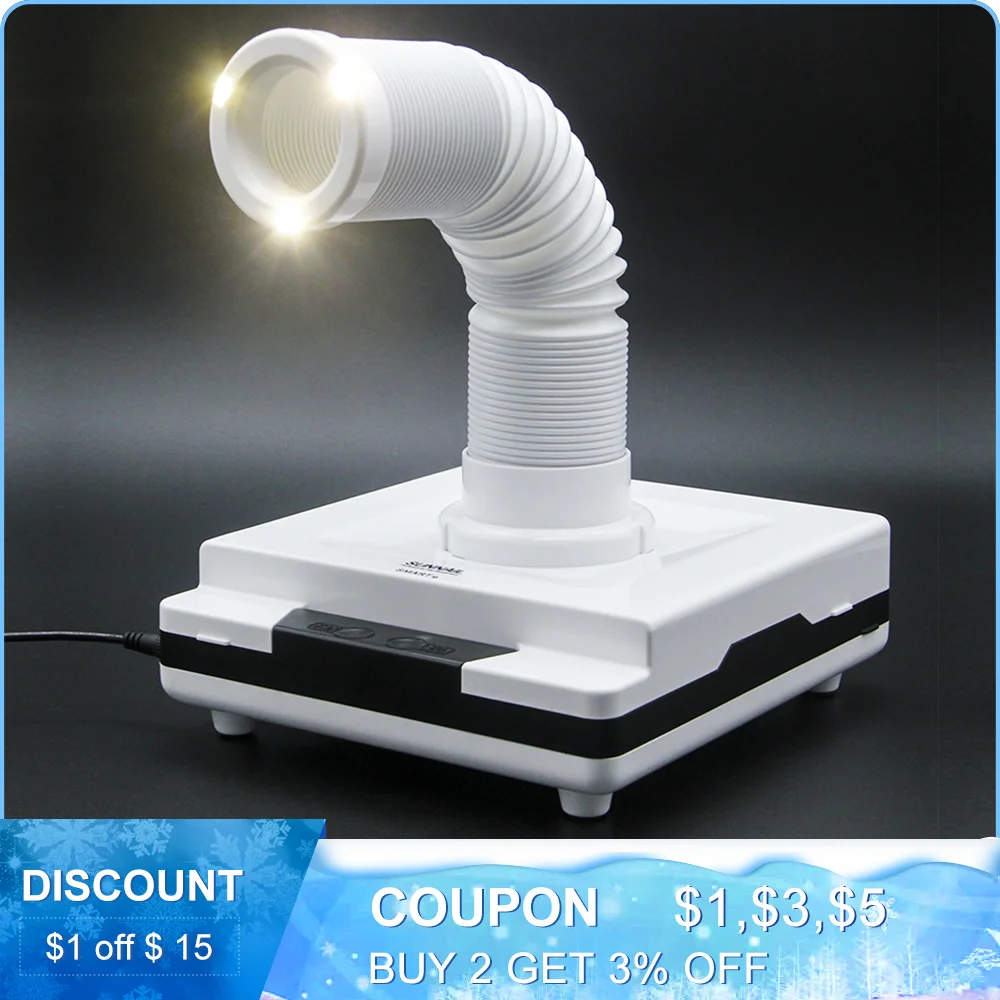 Kaufen LKE 60W Nagel staub collector Einstellbare Teleskop Geeignet für Nagel Salon Staubsauger 4500Rpm Nagel Nagel ausrüstung werkzeug