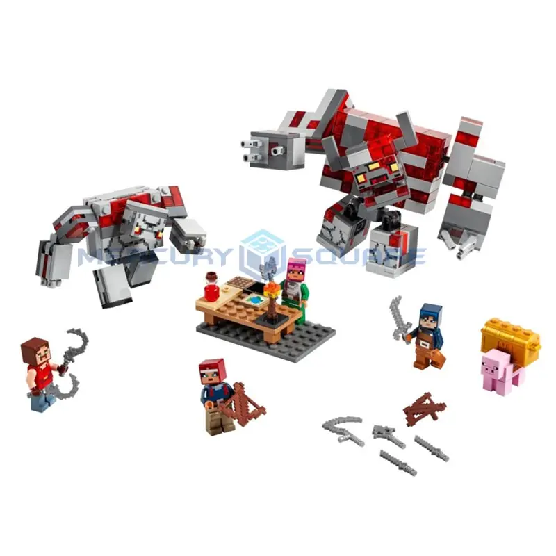 Redstone Battle Building Blocks With Heroes Action Figures Compatible My World Bricks Set Gifts Toys 21163 Redstone Battle Building Blocks With Heroes Action Figures Compatible My World Bricks Set Gifts Toys 21163