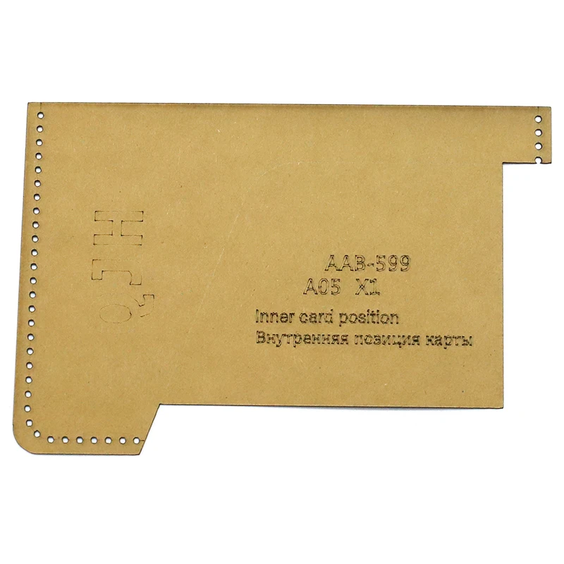 1Set DIY Kraft Paper Template Fashion Passport Holder Double Card Storage Bag Leather Craft Pattern DIY Stencil Sewing Pattern