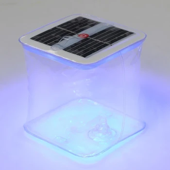 

Floating light PVC, inflatable, solar battery, 10LED, square, RGB 4090230