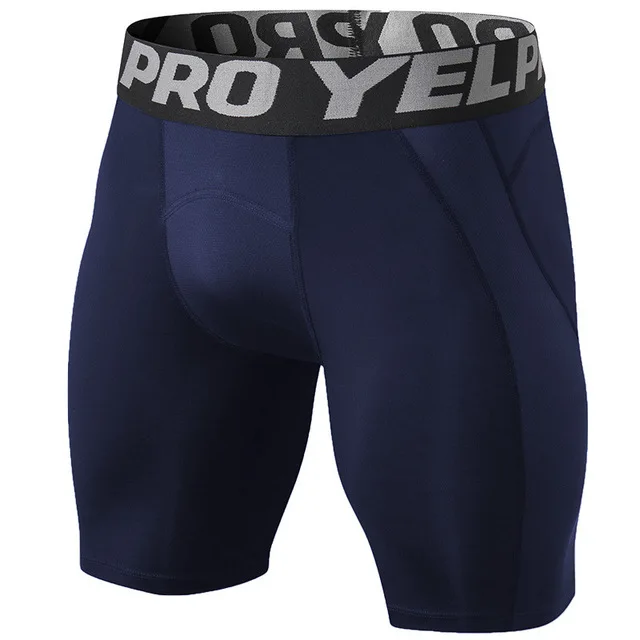 Mens Compression Shorts Fitness Gym 