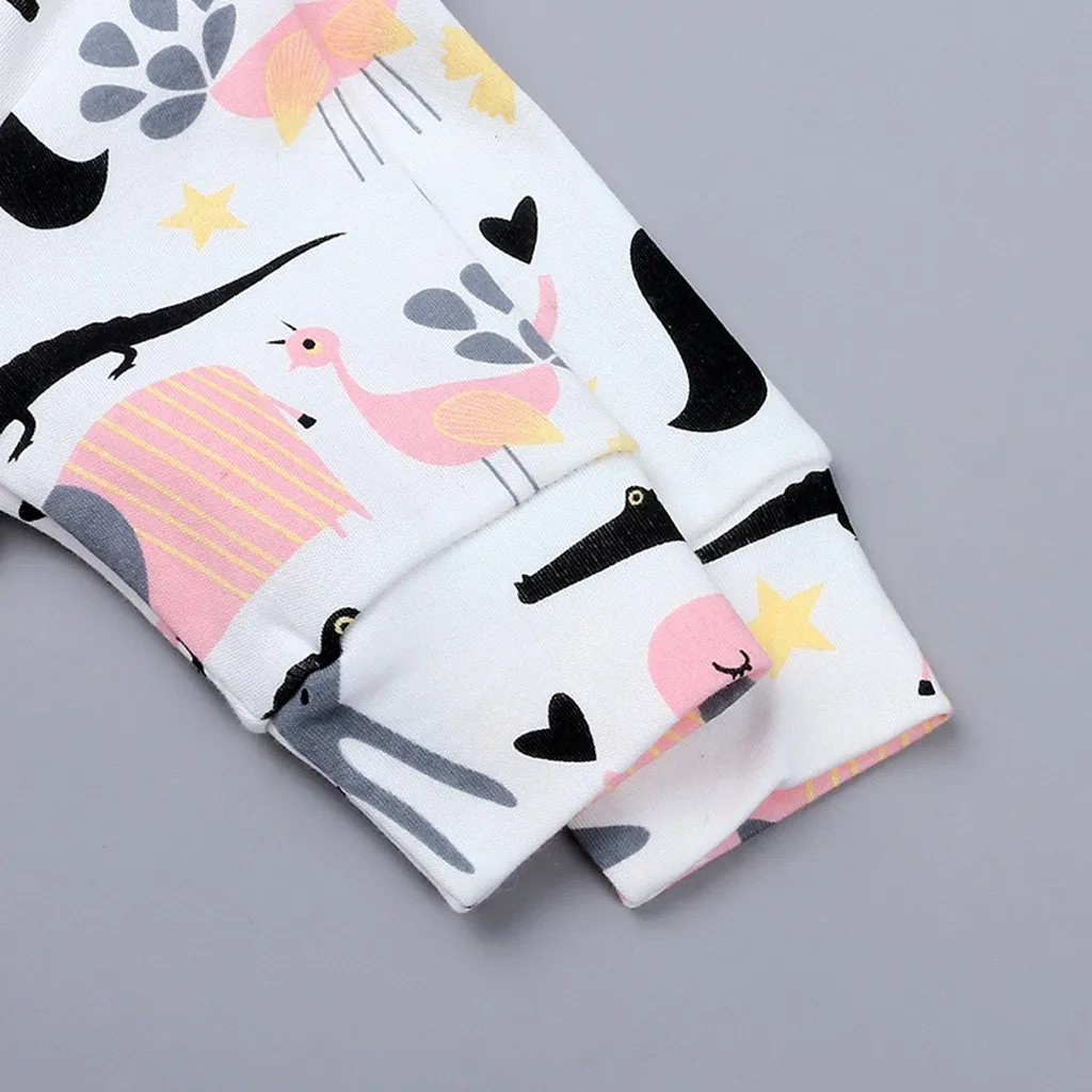 Newborn Infant Baby Girl Boy Clothes Cartoon Animal Print Romper Jumpsuit Playsuit Clothes Baby Girl Rompers Winter