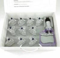 1Set of 10 Pieces Love Shape Cupping Cups Set Suction Cups Jar Set Plastic Vacuum Suction Therapy Cupping Set Cans for Massage 1
