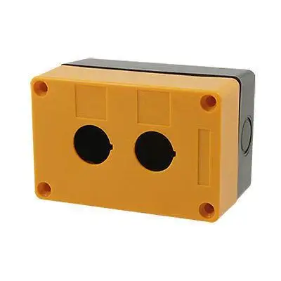 

Control Station Yellow Blk 2 Pushbutton Switch Box Case