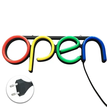 

Visual Decorative Restaurant Led Ultra Bright Door Store Neon Light Bar Sign Lamp Window Displaying Open Hanging Chain Artwork