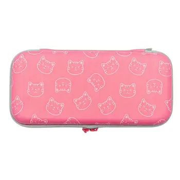 

Cute Cat Claw Pattern Storage Bag Portable Hard Shell Carrying Case for Switch Game Console Gaming Accessories