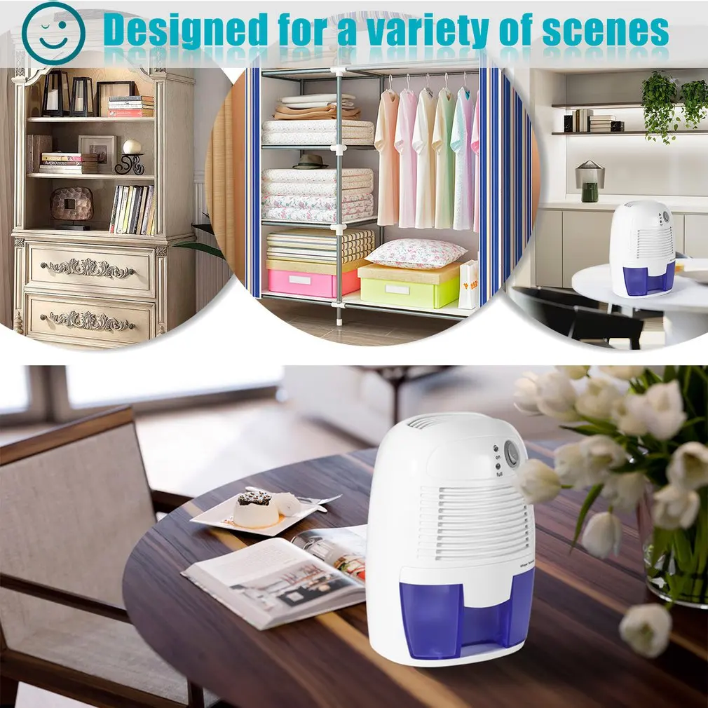 

Removable Quiet Small-Size Thermo-Electric Dehumidifier for Smaller Room Cupboard Basement Attic Stored Boat RV Antique Car
