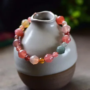 

Dropshipping Yanyuan Natural Stone Bracelets Small Bell Beads Bracelets Lucky Healthy for Women Girl Ladies Fashion Jewelry